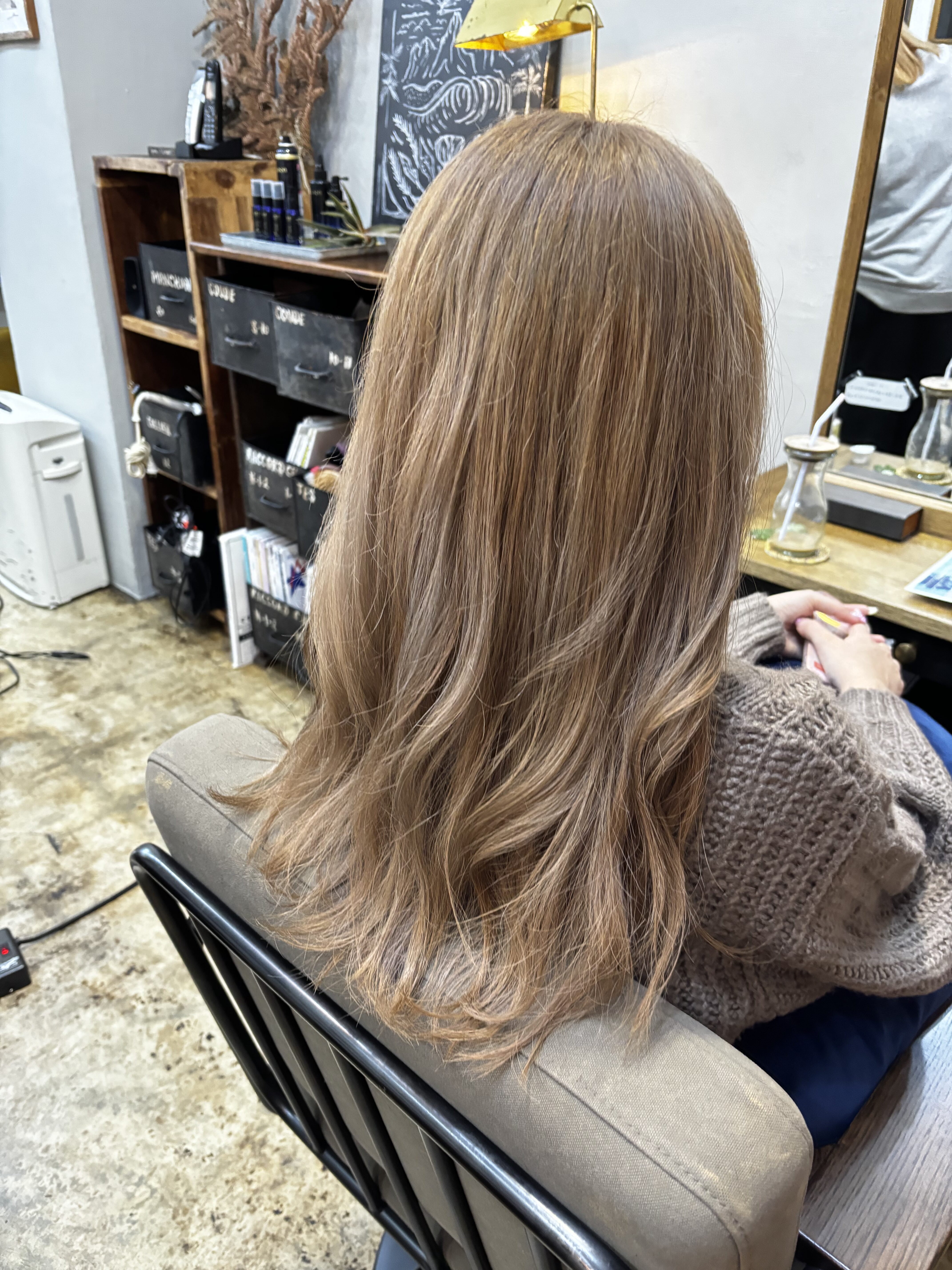 ブリーチありベージュカラー！